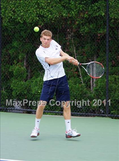 Thumbnail 1 in NYSPHSAA Boys Tennis Championships (Finals) photogallery.