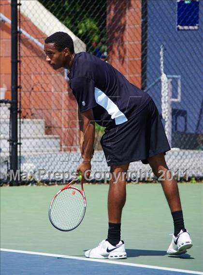 Thumbnail 3 in NYSPHSAA Boys Tennis Championships (Finals) photogallery.