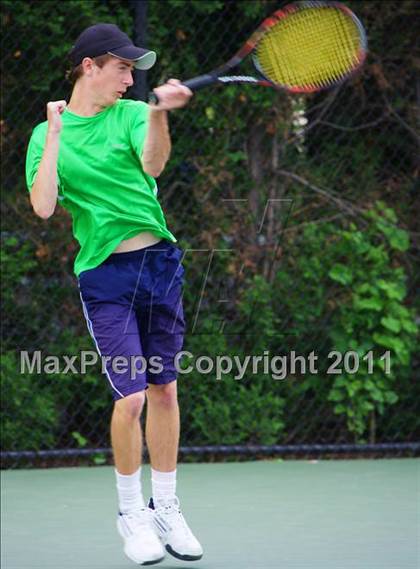 Thumbnail 1 in NYSPHSAA Boys Tennis Championships (Finals) photogallery.