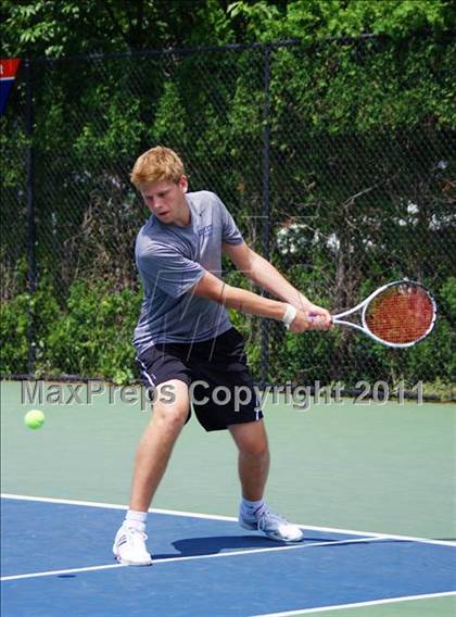 Thumbnail 1 in NYSPHSAA Boys Tennis Championships (Finals) photogallery.