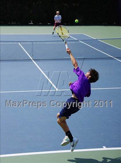 Thumbnail 1 in NYSPHSAA Boys Tennis Championships (Finals) photogallery.