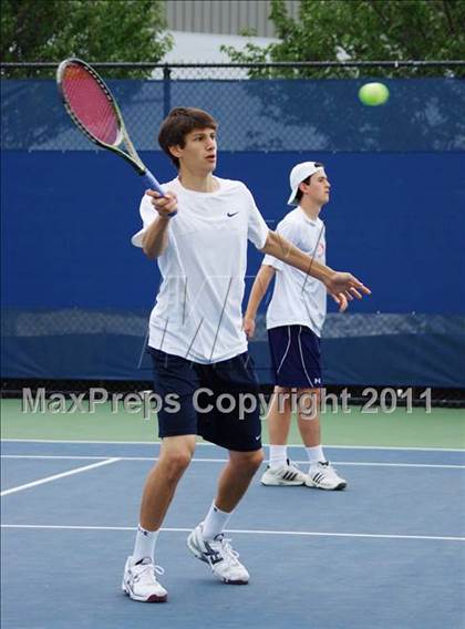 Thumbnail 3 in NYSPHSAA Boys Tennis Championships (Finals) photogallery.