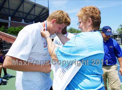 Thumbnail 3 in NYSPHSAA Boys Tennis Championships (Finals) photogallery.