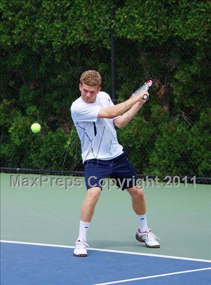 Thumbnail 3 in NYSPHSAA Boys Tennis Championships (Finals) photogallery.