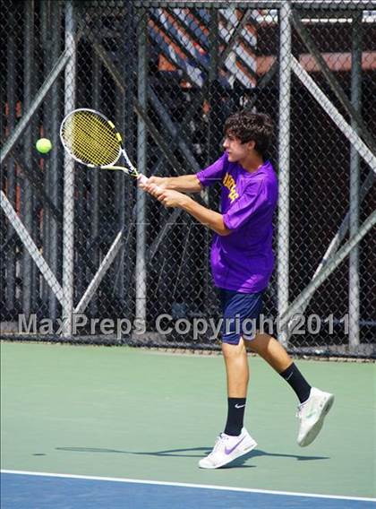 Thumbnail 1 in NYSPHSAA Boys Tennis Championships (Finals) photogallery.