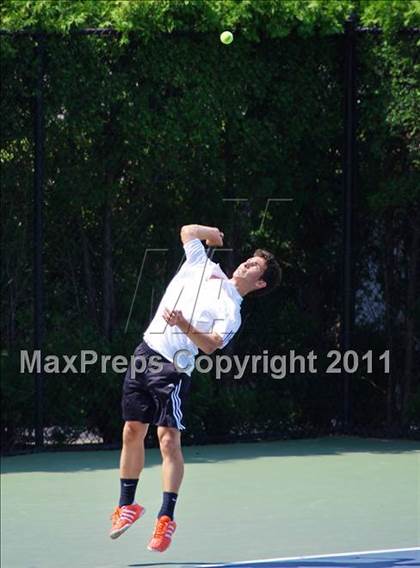 Thumbnail 3 in NYSPHSAA Boys Tennis Championships (Finals) photogallery.