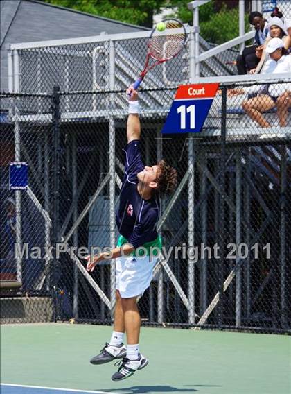Thumbnail 3 in NYSPHSAA Boys Tennis Championships (Finals) photogallery.