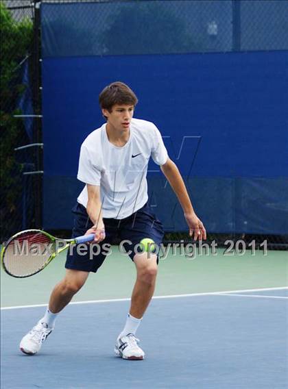 Thumbnail 3 in NYSPHSAA Boys Tennis Championships (Finals) photogallery.