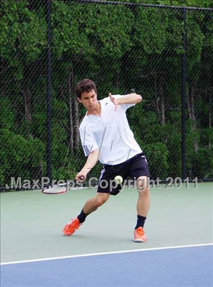 Thumbnail 3 in NYSPHSAA Boys Tennis Championships (Finals) photogallery.