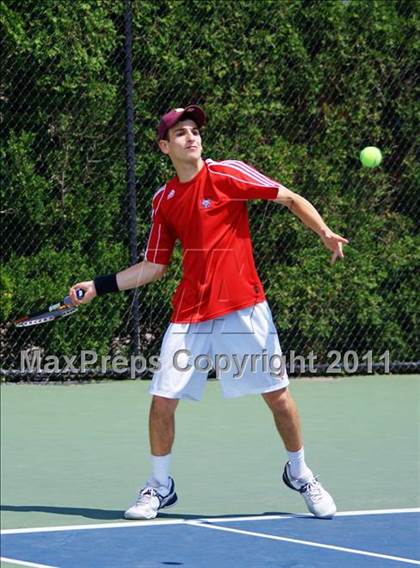 Thumbnail 1 in NYSPHSAA Boys Tennis Championships (Finals) photogallery.