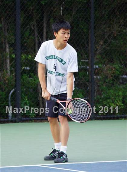 Thumbnail 2 in NYSPHSAA Boys Tennis Championships (Finals) photogallery.