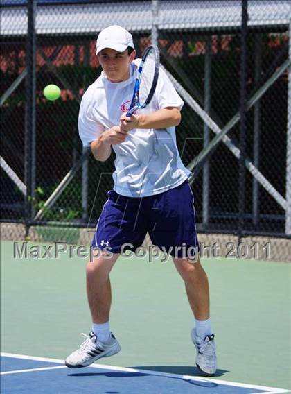 Thumbnail 3 in NYSPHSAA Boys Tennis Championships (Finals) photogallery.