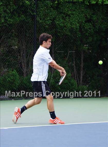 Thumbnail 2 in NYSPHSAA Boys Tennis Championships (Finals) photogallery.