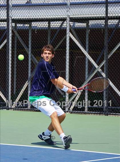 Thumbnail 2 in NYSPHSAA Boys Tennis Championships (Finals) photogallery.