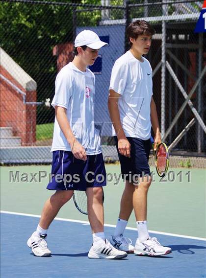 Thumbnail 3 in NYSPHSAA Boys Tennis Championships (Finals) photogallery.