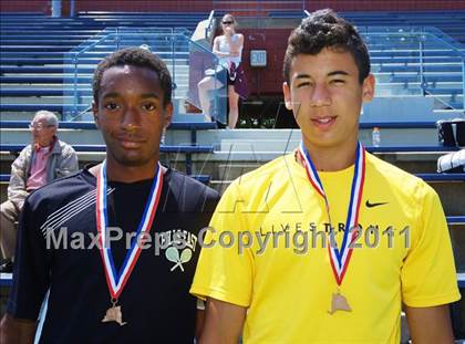 Thumbnail 2 in NYSPHSAA Boys Tennis Championships (Finals) photogallery.