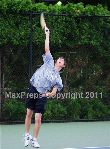 Thumbnail 2 in NYSPHSAA Boys Tennis Championships (Finals) photogallery.