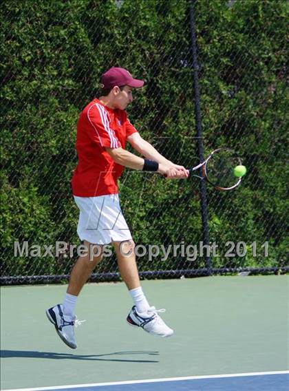Thumbnail 2 in NYSPHSAA Boys Tennis Championships (Finals) photogallery.