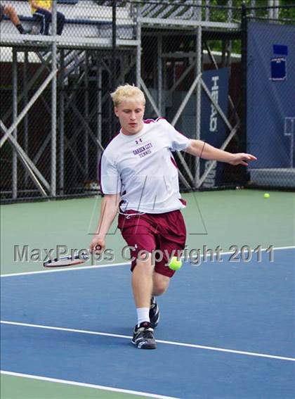 Thumbnail 2 in NYSPHSAA Boys Tennis Championships (Finals) photogallery.
