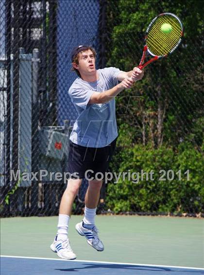 Thumbnail 1 in NYSPHSAA Boys Tennis Championships (Finals) photogallery.