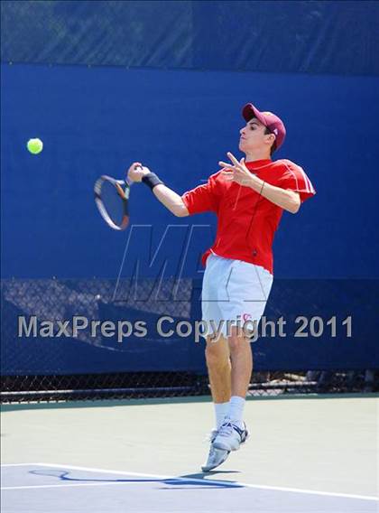 Thumbnail 1 in NYSPHSAA Boys Tennis Championships (Finals) photogallery.