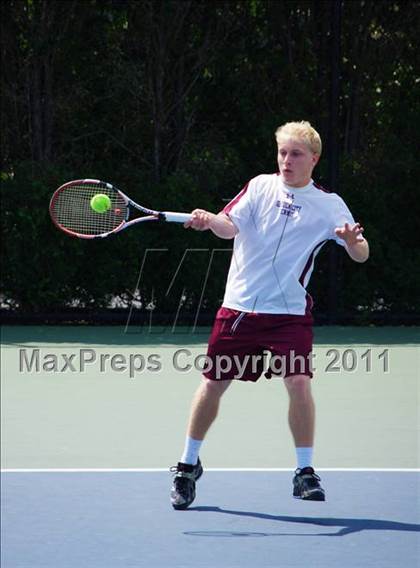 Thumbnail 2 in NYSPHSAA Boys Tennis Championships (Finals) photogallery.