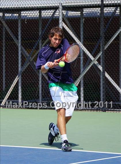 Thumbnail 1 in NYSPHSAA Boys Tennis Championships (Finals) photogallery.