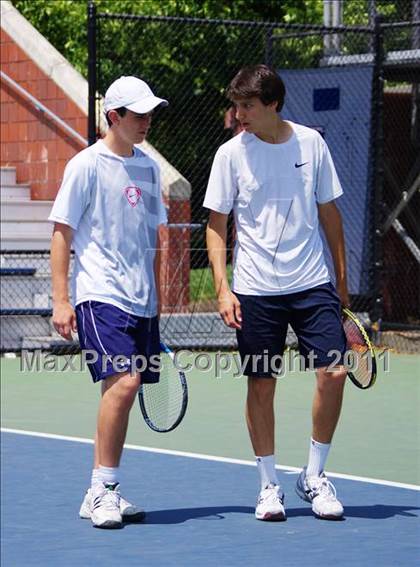 Thumbnail 2 in NYSPHSAA Boys Tennis Championships (Finals) photogallery.