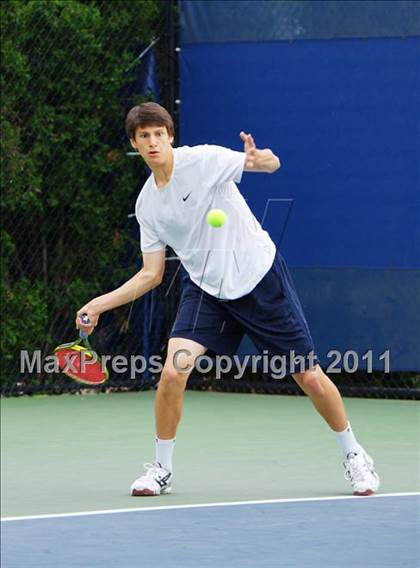 Thumbnail 2 in NYSPHSAA Boys Tennis Championships (Finals) photogallery.