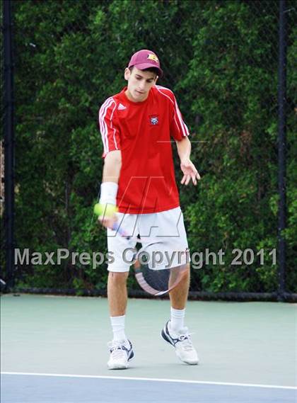 Thumbnail 1 in NYSPHSAA Boys Tennis Championships (Finals) photogallery.