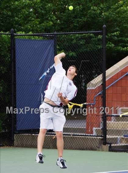 Thumbnail 1 in NYSPHSAA Boys Tennis Championships (Finals) photogallery.