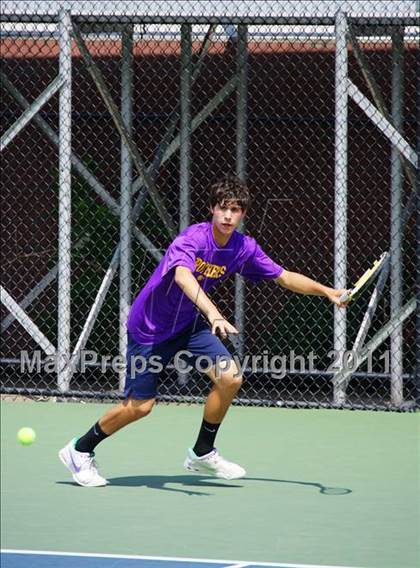 Thumbnail 2 in NYSPHSAA Boys Tennis Championships (Finals) photogallery.