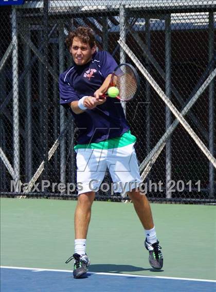 Thumbnail 2 in NYSPHSAA Boys Tennis Championships (Finals) photogallery.