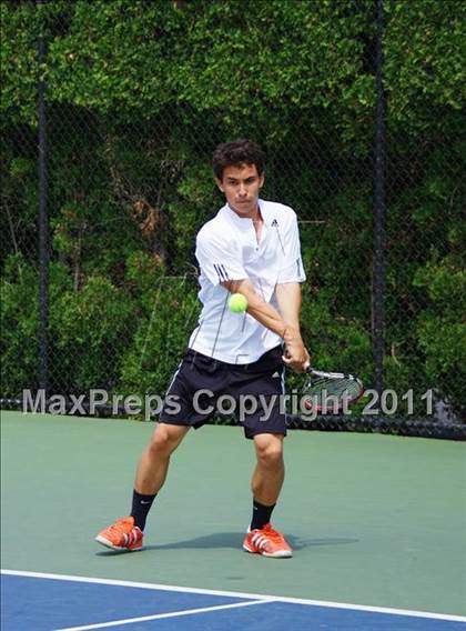 Thumbnail 2 in NYSPHSAA Boys Tennis Championships (Finals) photogallery.