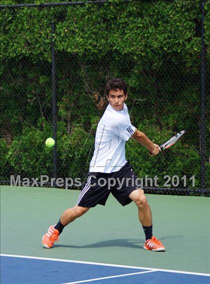Thumbnail 1 in NYSPHSAA Boys Tennis Championships (Finals) photogallery.