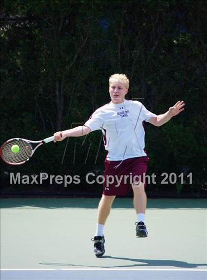Thumbnail 2 in NYSPHSAA Boys Tennis Championships (Finals) photogallery.