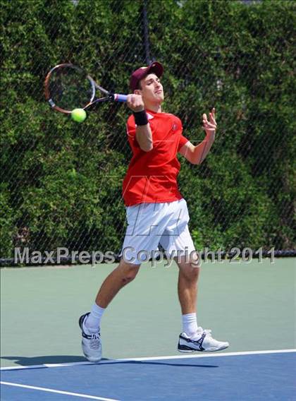 Thumbnail 1 in NYSPHSAA Boys Tennis Championships (Finals) photogallery.
