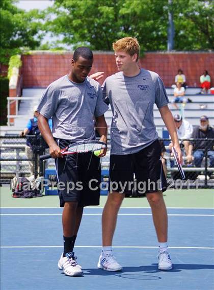 Thumbnail 2 in NYSPHSAA Boys Tennis Championships (Finals) photogallery.