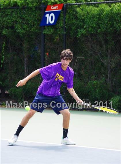 Thumbnail 3 in NYSPHSAA Boys Tennis Championships (Finals) photogallery.