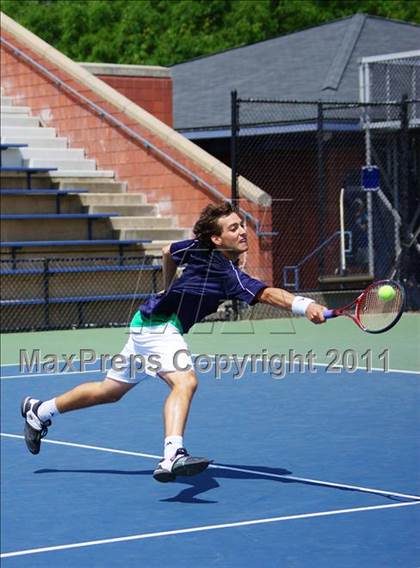 Thumbnail 3 in NYSPHSAA Boys Tennis Championships (Finals) photogallery.
