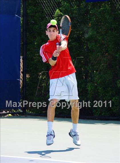 Thumbnail 3 in NYSPHSAA Boys Tennis Championships (Finals) photogallery.
