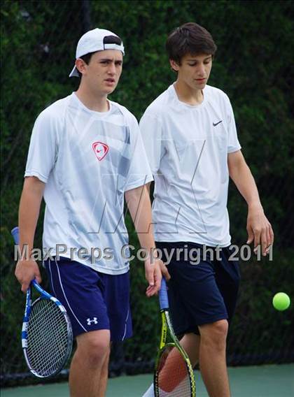 Thumbnail 1 in NYSPHSAA Boys Tennis Championships (Finals) photogallery.