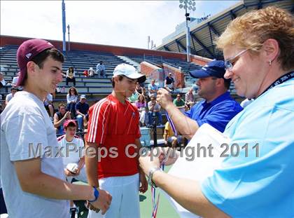 Thumbnail 3 in NYSPHSAA Boys Tennis Championships (Finals) photogallery.