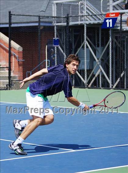 Thumbnail 1 in NYSPHSAA Boys Tennis Championships (Finals) photogallery.