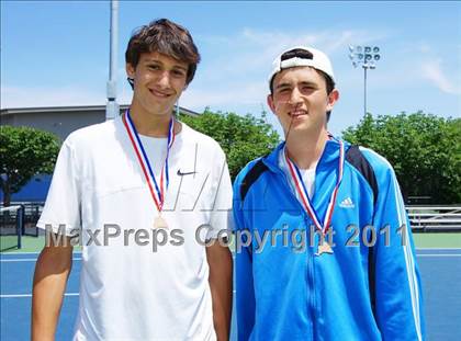 Thumbnail 3 in NYSPHSAA Boys Tennis Championships (Finals) photogallery.