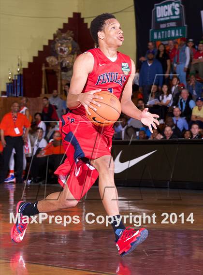 Thumbnail 3 in Rainier Beach vs. Findlay Prep (Dick's Sporting Goods National Tournament) photogallery.