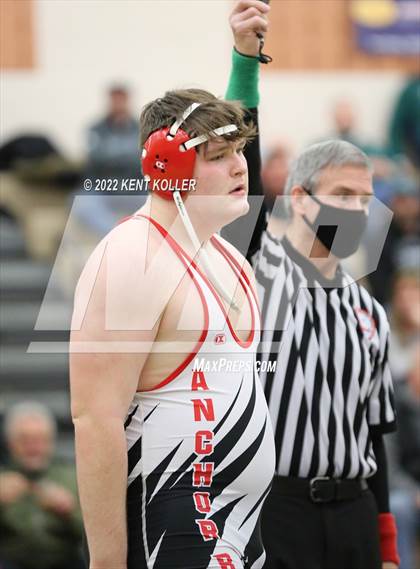Thumbnail 2 in Romeo vs. Dakota vs. Anchor Bay vs. Stoney Creek (MHSAA Regional) photogallery.