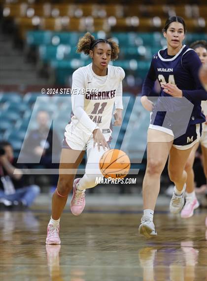 Thumbnail 1 in Mullen vs. Cherokee Trail (CHSAA 6A Great 8) photogallery.