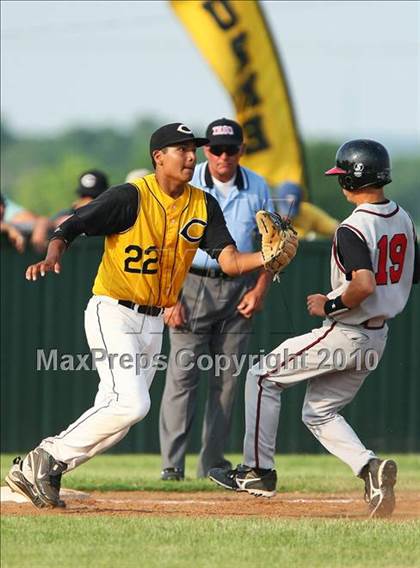 Thumbnail 3 in Cleburne vs Rockwall-Heath (Texas 4A Region ll Playoffs) photogallery.