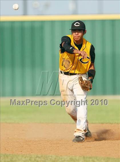 Thumbnail 3 in Cleburne vs Rockwall-Heath (Texas 4A Region ll Playoffs) photogallery.